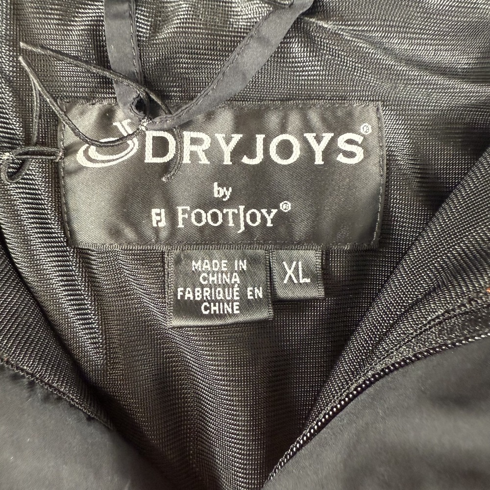 FootJoy DryJoys‎ Golf Pullover Jacket XL Orange Black Windbreaker 1/4 Zip - Picture 3 of 8